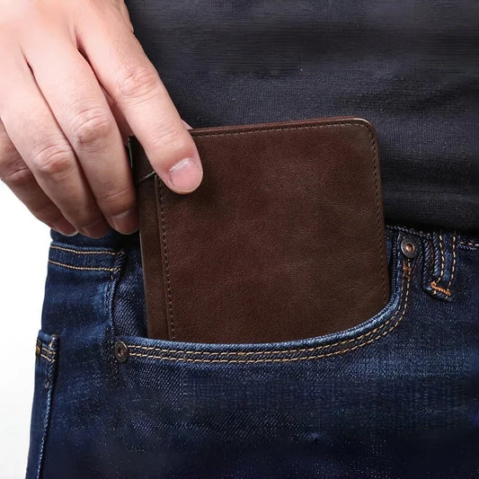 Slim Vintage RFID Wallet