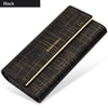 RFID Leather Trifold Wallet for Women