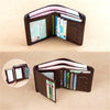 Portafoglio sottile RFID vintage