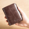 Portefeuille en cuir RFID pour hommes