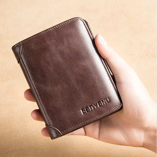 Slim Vintage RFID Wallet