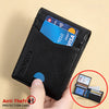 Portafoglio sottile in vera pelle RFID