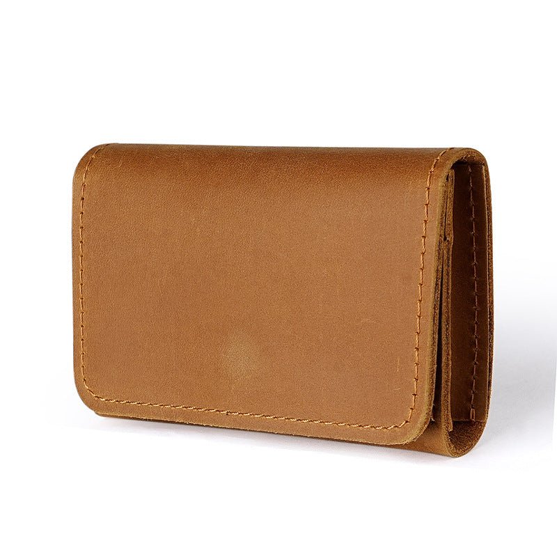 Crazy Horse Leather Card Case - DOROCHEY