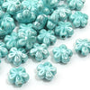 Ceramic Flower Beads, 12mm Pastel Floral Loose Beads