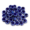 12mm Ceramic Rondelle Beads, Kiln Glazed Spotted Porcelain Spacer Beads