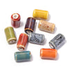 17x10mm Ceramic Tube Beads 3.2mm Large Hole Cylinder Glazed Beads Jewelry Making