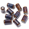 17x10mm Ceramic Tube Beads 3.2mm Large Hole Cylinder Glazed Beads Jewelry Making