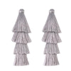 80mm Tiered Tassels 4 Layered Fringe Charms DIY Supply