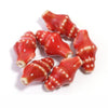 3D Ceramic Conch Shell Beads, 11x20mm Glazed Ocean Jewelry Supplies