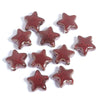 20pcs 14mm 3D Ceramic Star Beads, Glazed Celestial Jewelry Supplies