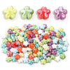 Ceramic Flower Beads, 12mm Pastel Floral Loose Beads