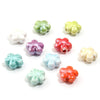 Ceramic Flower Beads, 12mm Pastel Floral Loose Beads