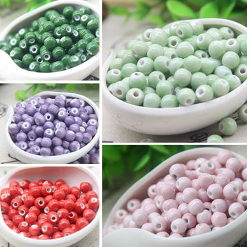 Plain Ceramic Round Beads