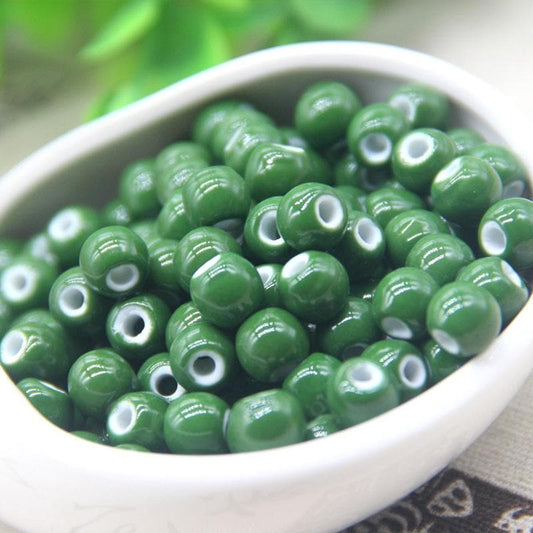 Plain Ceramic Round Beads