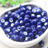 8mm Ceramic Round Beads with 2.5mm Hole, Plain Porcelain Spacer Beads