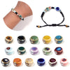 12mm Ceramic Rondelle Beads, Kiln Glazed Spotted Porcelain Spacer Beads