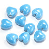 10mm Ceramic Heart Beads, 2.2mm Large Hole Spacer Charms