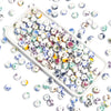 10mm Ceramic Floral Beads, 2.6mm Large Hole Chinoiserie Spacers