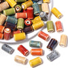 Rustic Ceramic Tube Beads
