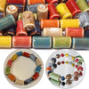 Rustic Ceramic Tube Beads