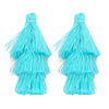 70mm Solid Color Tiered Tassels, 3 Layered Mini Fringe Charms for Bookmark Phone Charm DIY