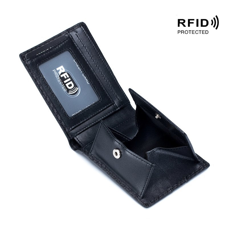 Men’s RFID Carbon Fiber Slim Wallet - DOROCHEY