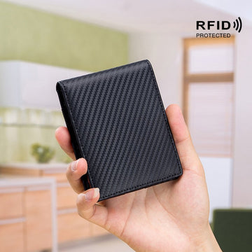Men’s RFID Carbon Fiber Slim Wallet - DOROCHEY