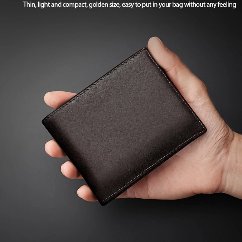 Men’s Slim RFID Leather Bifold Wallet - DOROCHEY