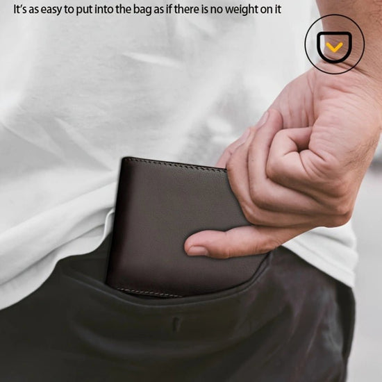 Men’s Slim RFID Leather Bifold Wallet - DOROCHEY