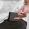 Men’s Slim RFID Leather Bifold Wallet - DOROCHEY