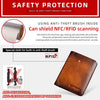 Men’s Vertical Trifold Leather RFID Wallet - DOROCHEY