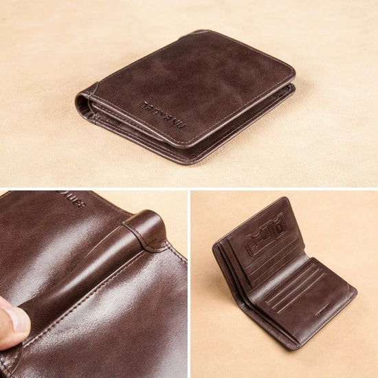 RFID Leather Wallet for Men - DOROCHEY