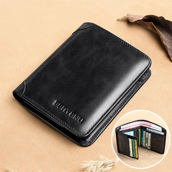 RFID Leather Wallet for Men - DOROCHEY
