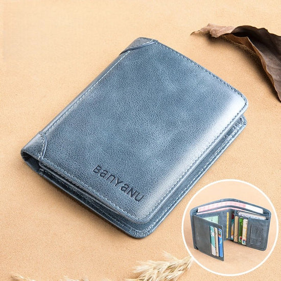 RFID Leather Wallet for Men - DOROCHEY