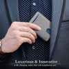 Ultra - thin Fashion Anti - theft Brush Wallet Leather Drawstring Card Case Short Bifold Men's Wallet - DOROCHEY