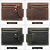 Vintage Crazy Horse Leather Bifold Wallet - DOROCHEY
