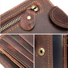 Vintage Crazy Horse Leather Bifold Wallet - DOROCHEY