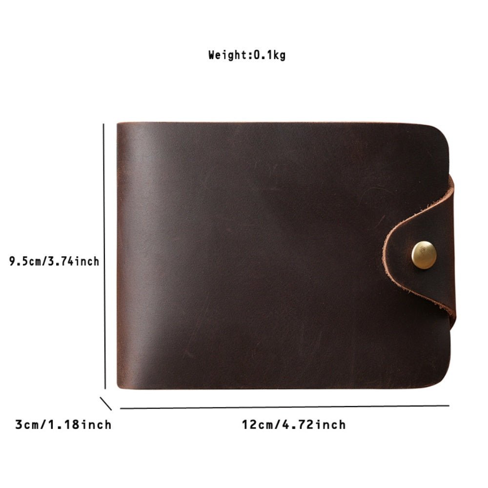 Vintage Crazy Horse Leather Wallet - DOROCHEY
