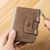 Vintage Oil - Wax Leather Trifold Wallet - DOROCHEY
