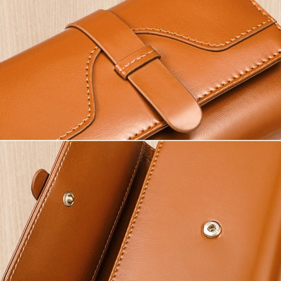 Waxed Leather RFID Wallet - DOROCHEY