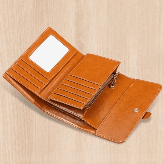 Waxed Leather RFID Wallet - DOROCHEY