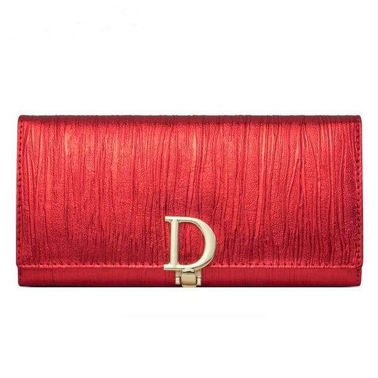 Women's D - Clasp Genuine Leather Wallet - DOROCHEY